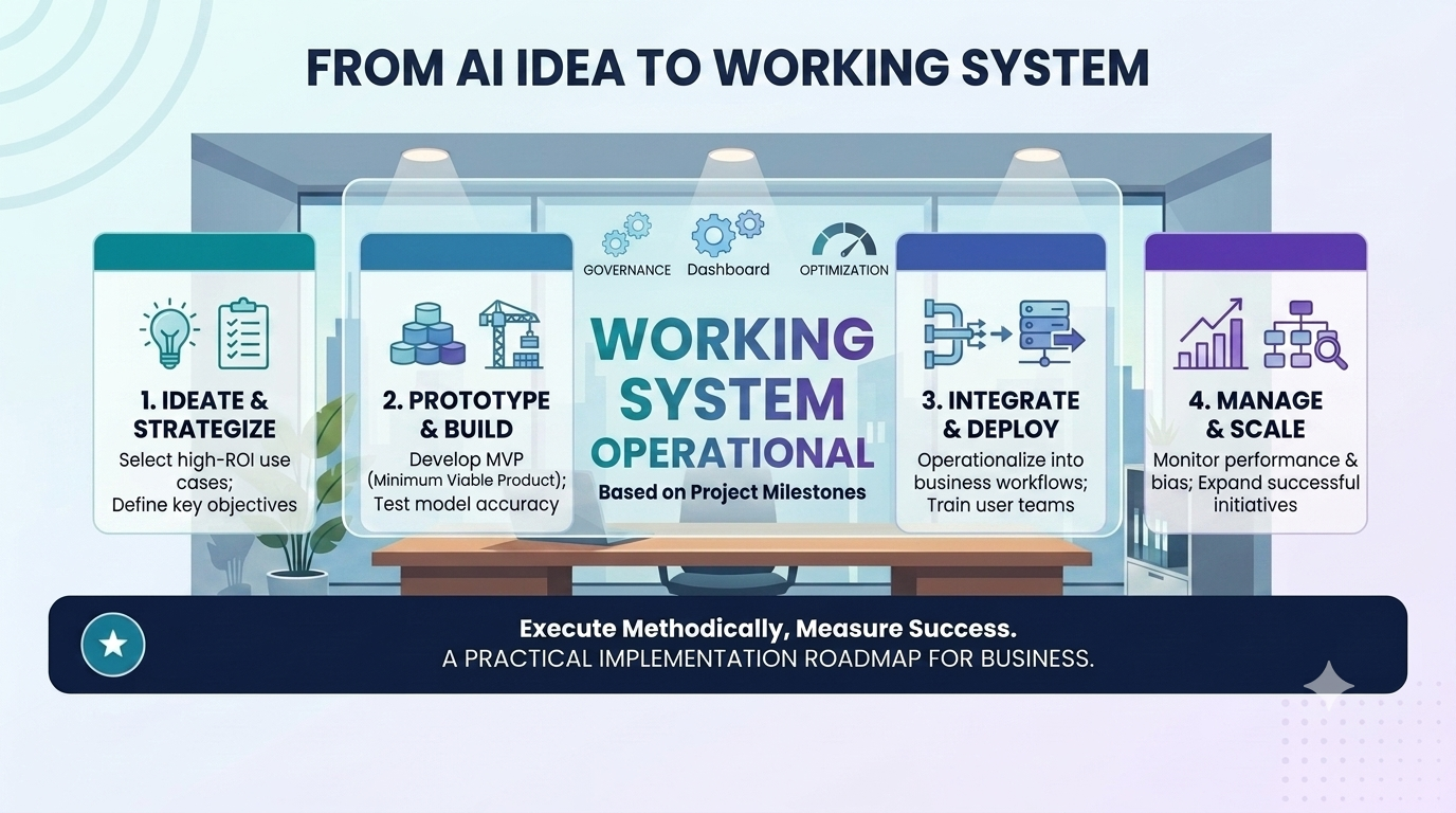 From AI Idea to Working System: A Practical Implementation Roadmap for Business