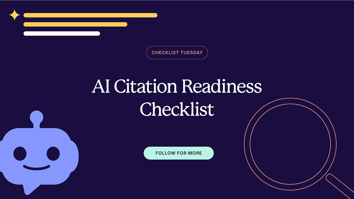 AI Citation Readiness Checklist